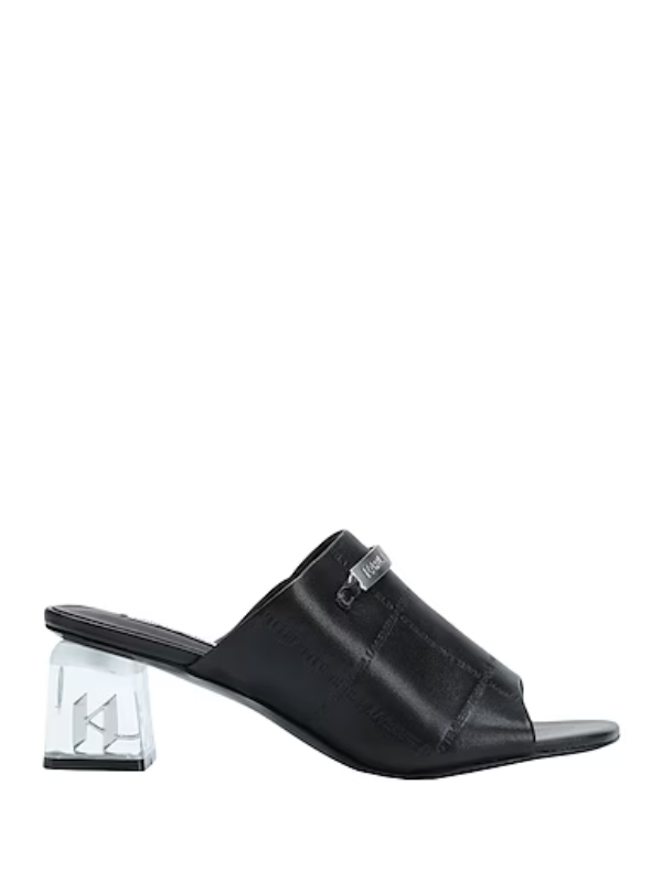 Karl Lagerfeld Sandal Ice Blok Quilted Mule Black