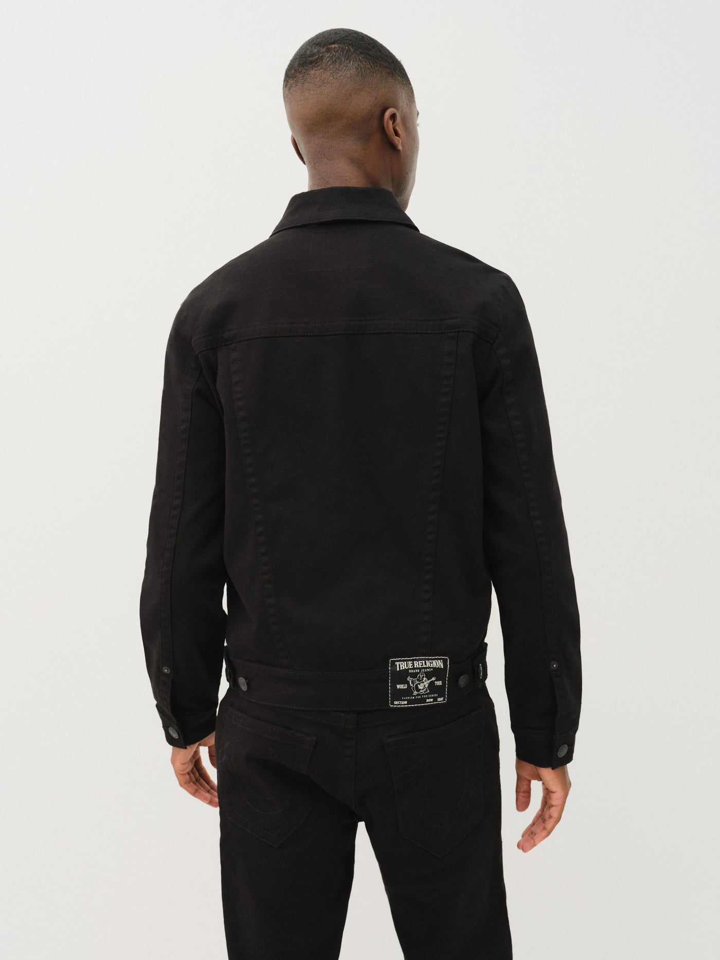 True Religion Trucker Jacket 2Sb Body Rinse Black