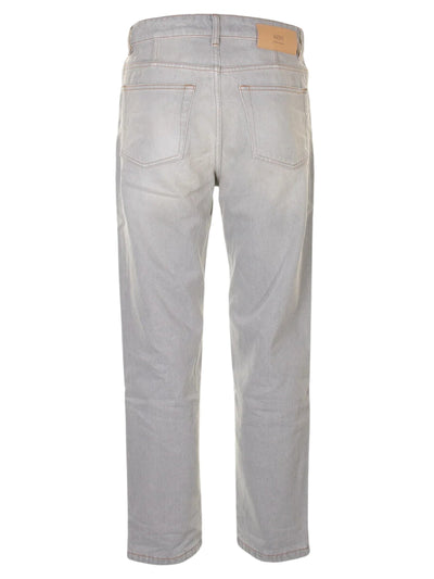 Ami Jeans Tapered Fit Denim Javel Grey