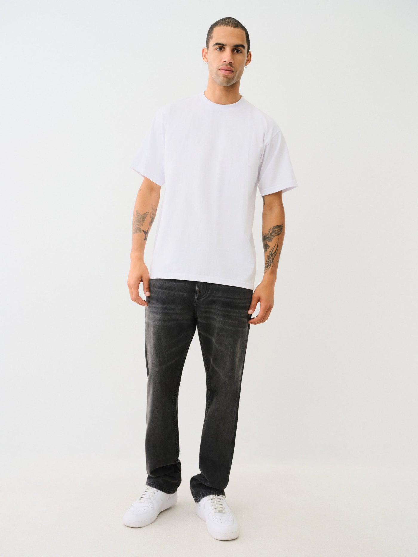 True Religion Studded Hs Ricky Sn Flp Printd Chantey Black Wash