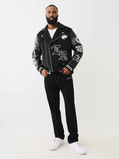 True Religion Edgy Ricky Sn Flap 2Sb Black Rinse