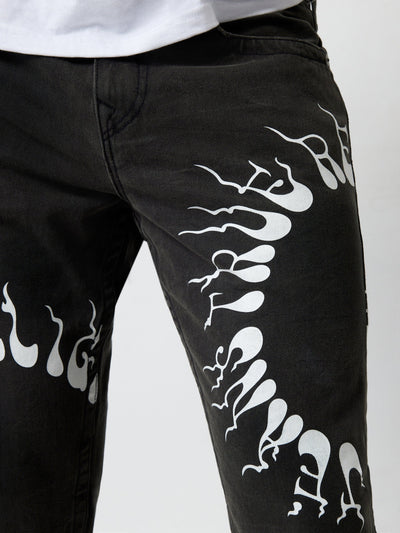 True Religion Dark Society Rocco Sn Flp 32In Medley Black Wash