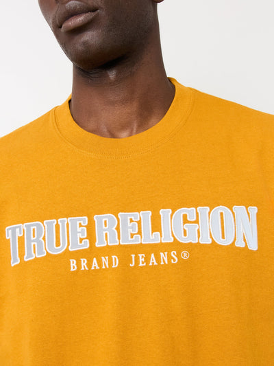 True Religion Ss Reflective Arch Tee Buckthorn