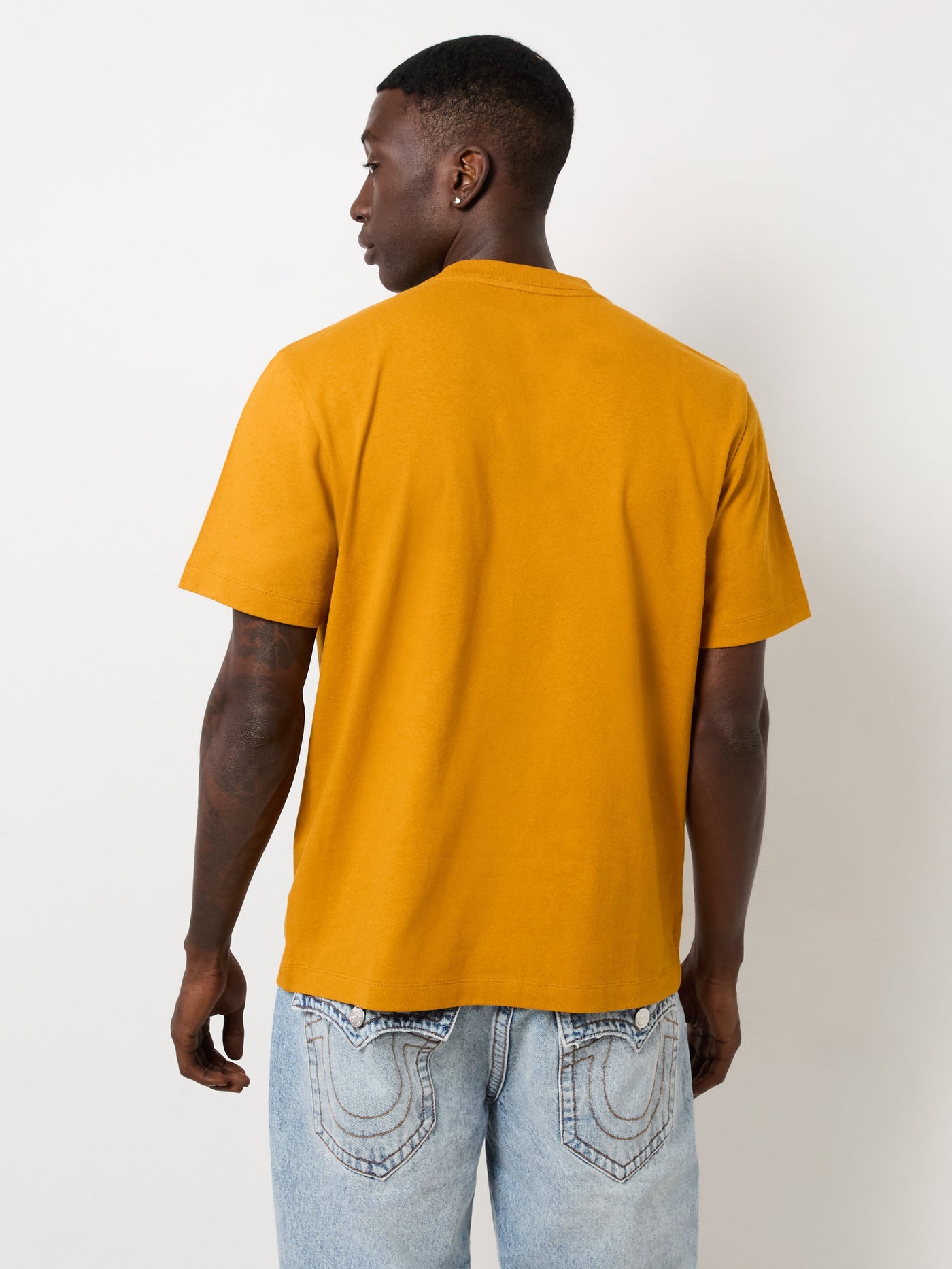 True Religion Ss Reflective Arch Tee Buckthorn