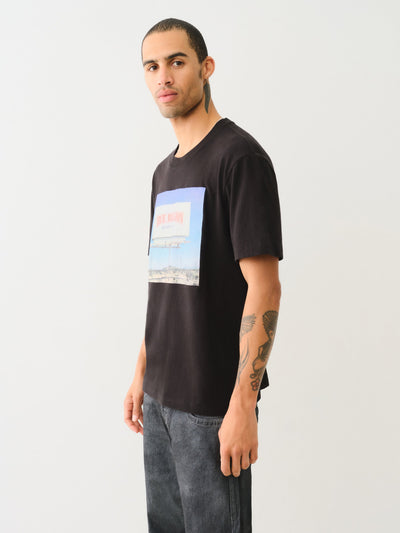 True Religion Ss Billboard Tee Jet Black