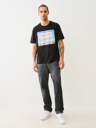True Religion Ss Billboard Tee Jet Black