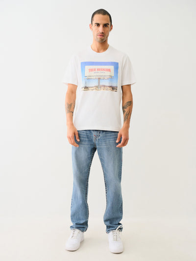 True Religion Ss Billboard Tee Optic White