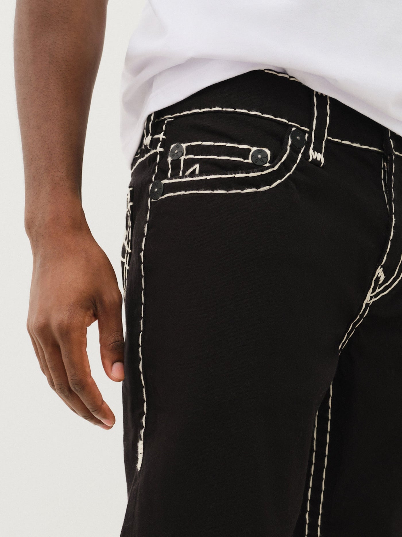 True Religion Rocco Super T No Flap 32 In 2Sb Black Rinse