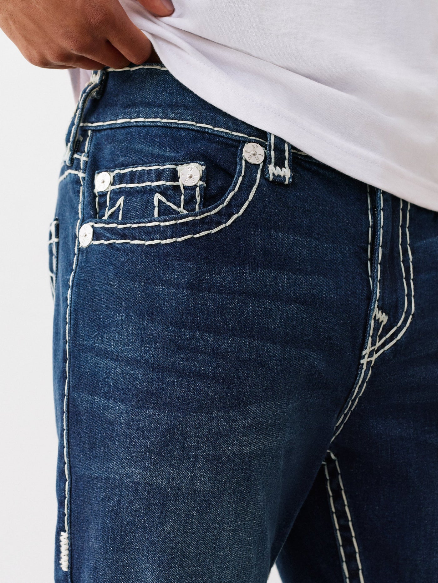 True Religion Rocco Super T Nf 32 Inseam Damon Dark Wash