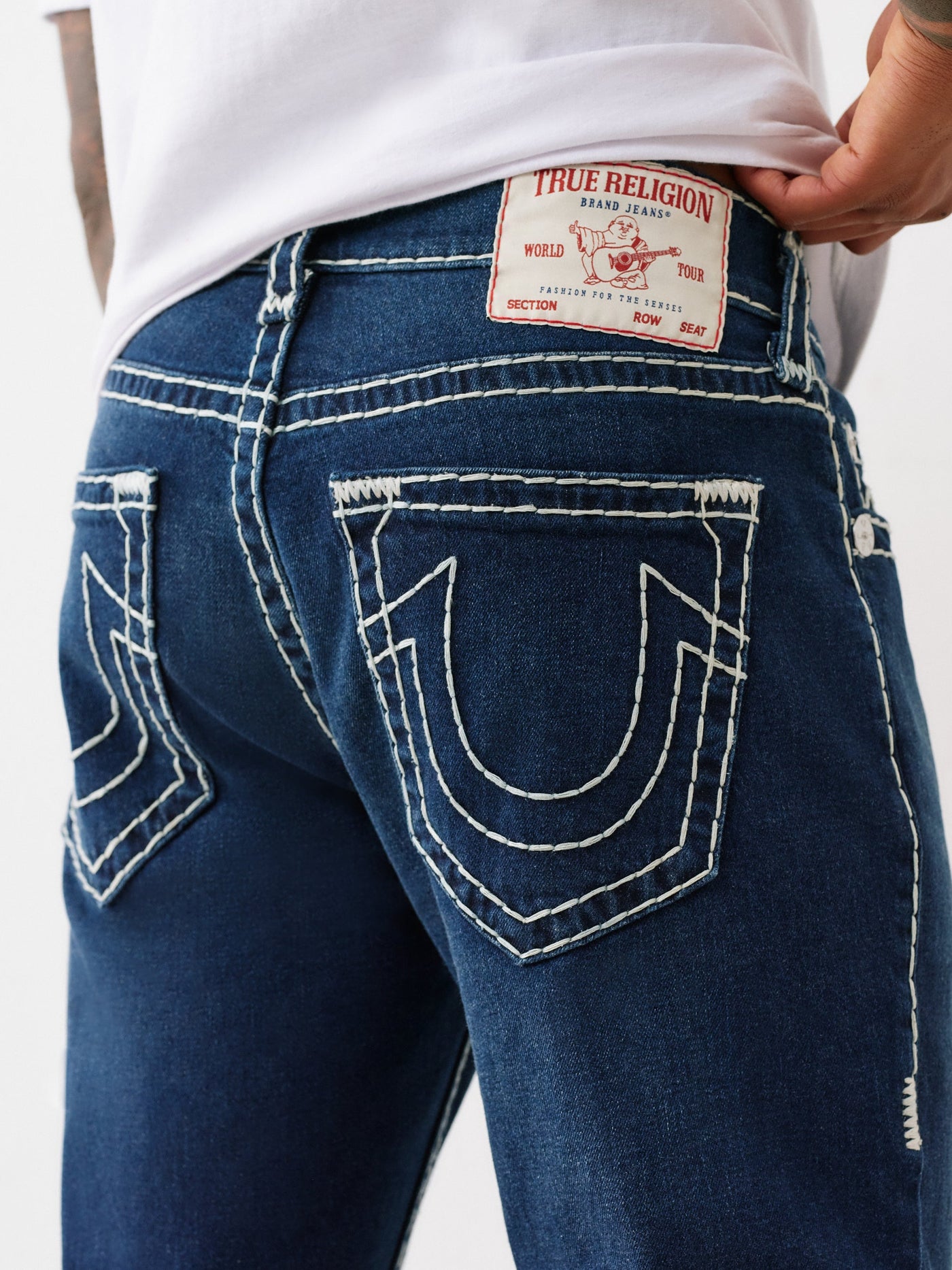 True Religion Rocco Super T Nf 32 Inseam Damon Dark Wash