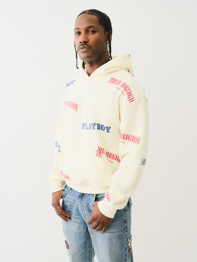 True Religion Pb X Tr Cinched Pull Over Solitary Star Cream