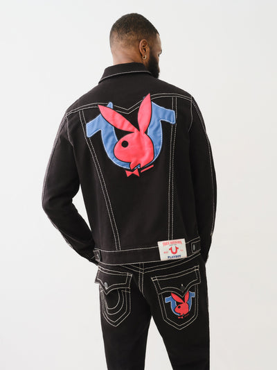 True Religion Pb X Tr Jimmy Jkt Big T 2Sb Black Rinse