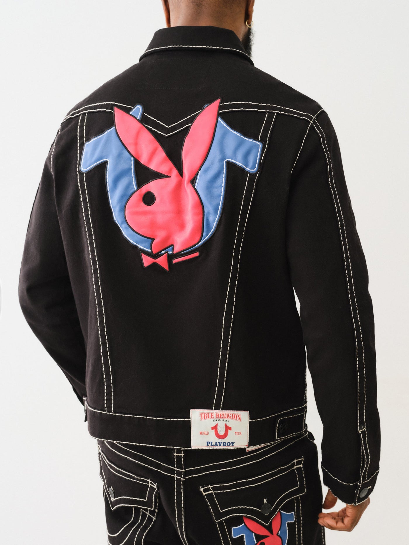 True Religion Pb X Tr Jimmy Jkt Big T 2Sb Black Rinse