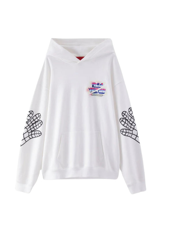 Acupuncture Hoodie Logo White