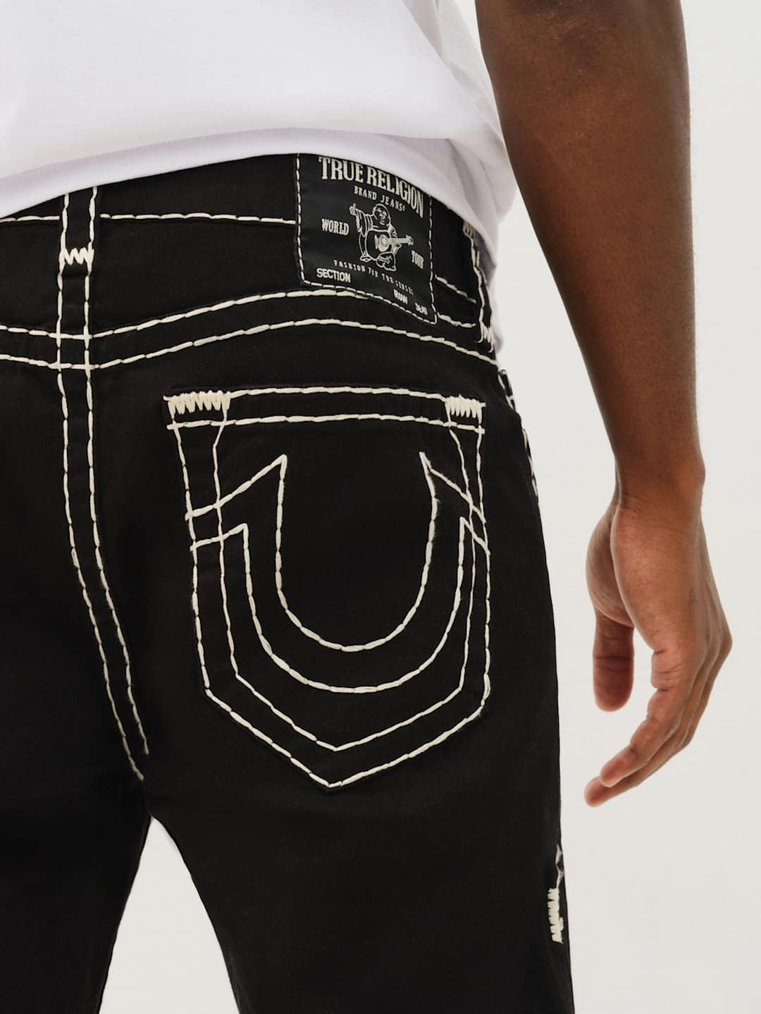 True Religion Jeans Rocco Super T No Flap Black Rinse