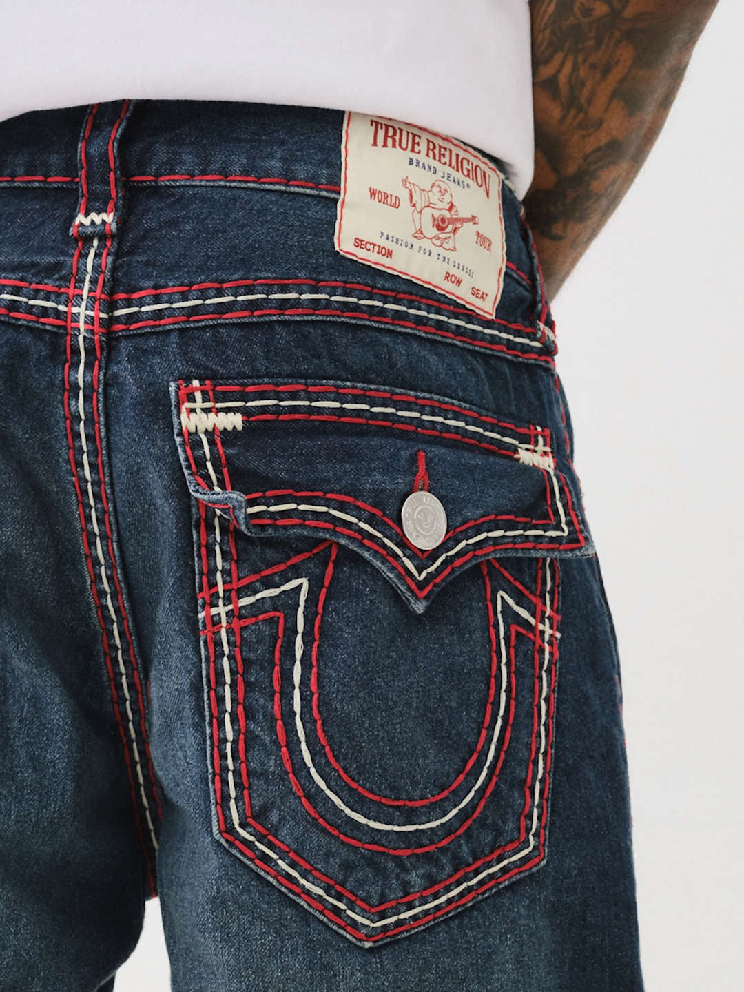 True Religion Jeans Bobby Flap Tulare Dark Wash