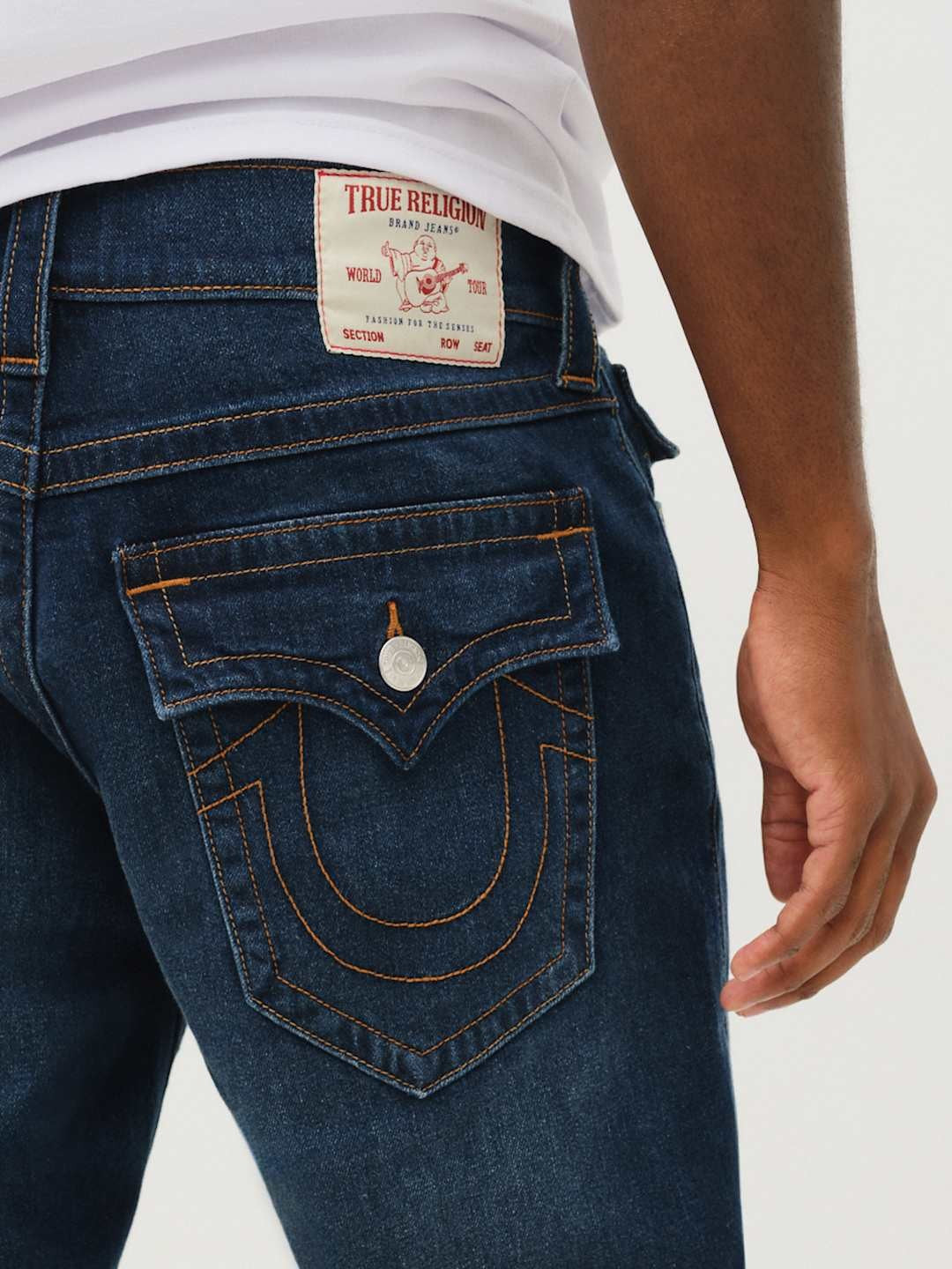 True Religion Jeans Ricky Flap Damon Dark Wash