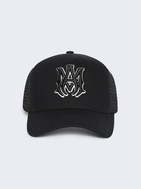 Amiri Cap Logo Logo Graphic Black