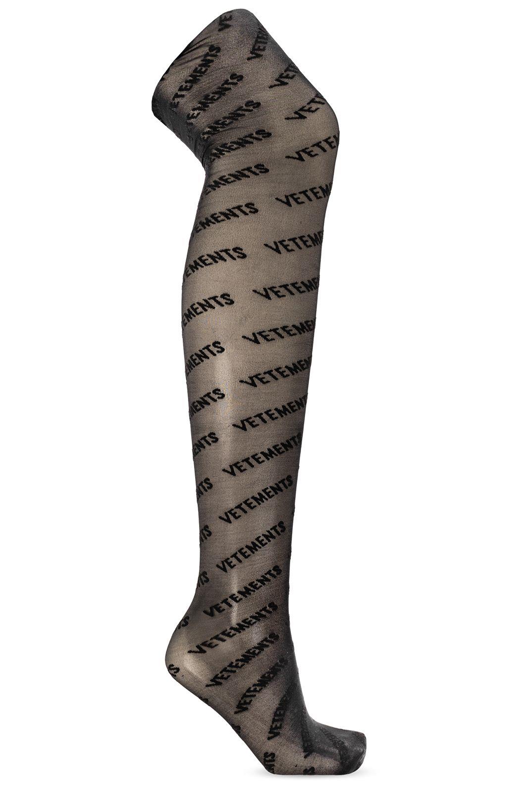 Vetements Stockings Logo Black