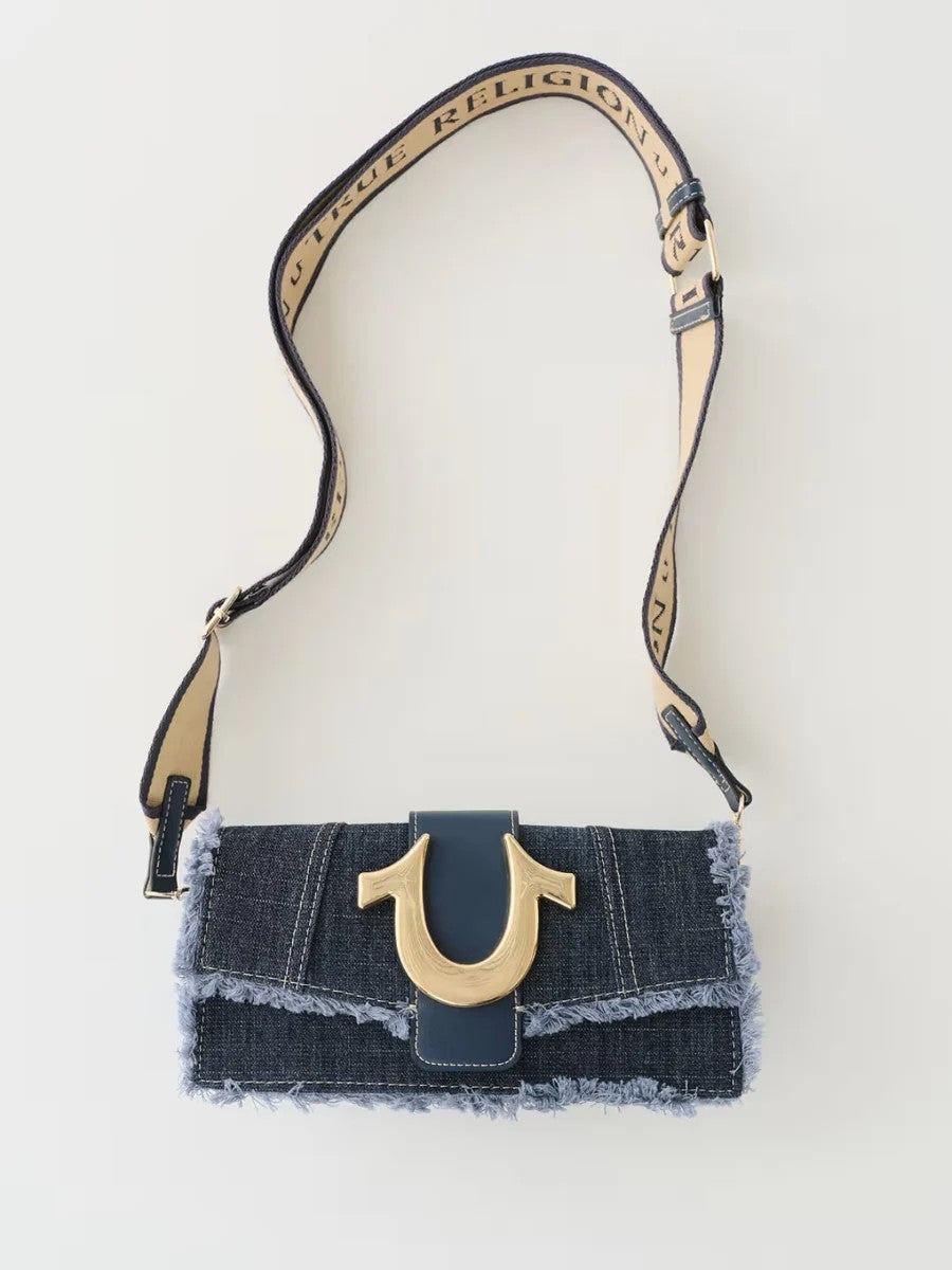 True Religion Bag Sholder Frayed Denim