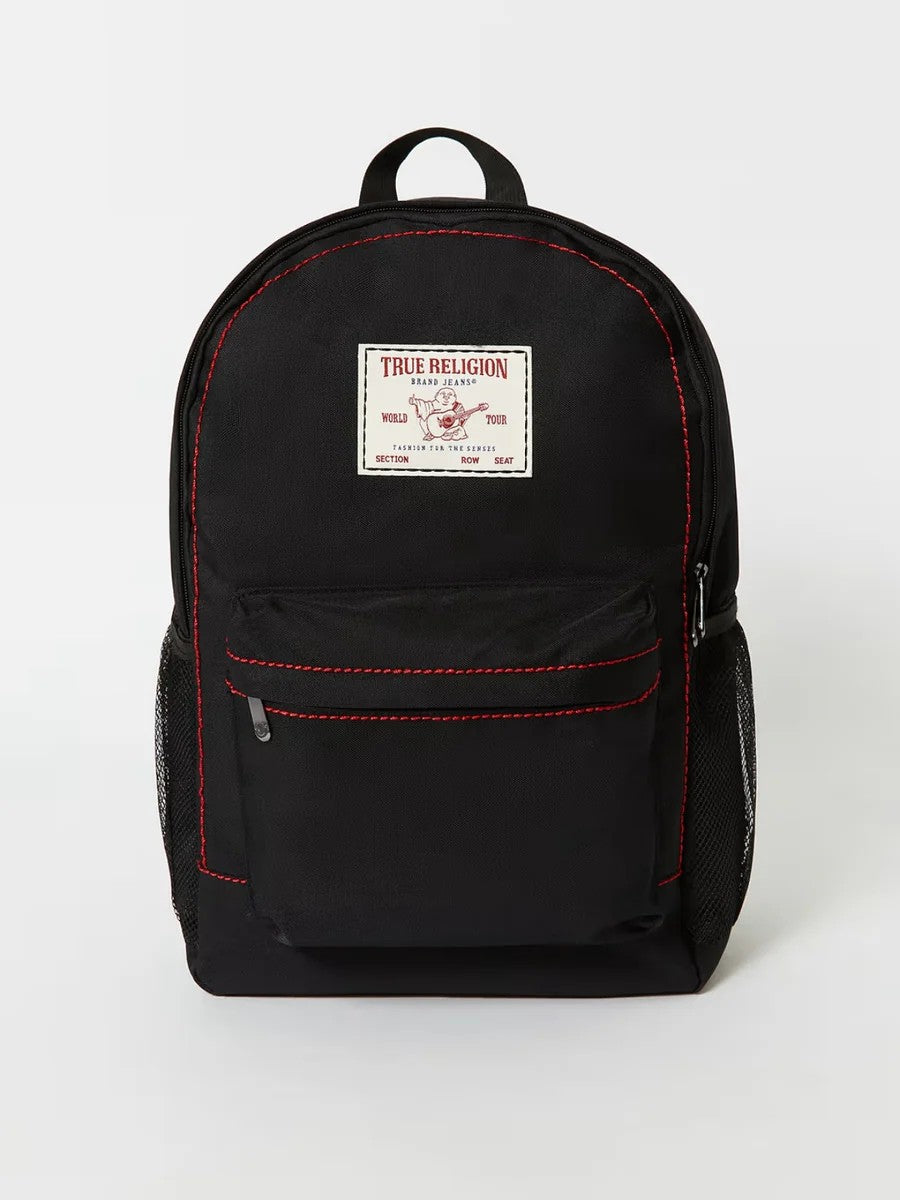 True Religion Bag Backpack Big T Logo Black-Red