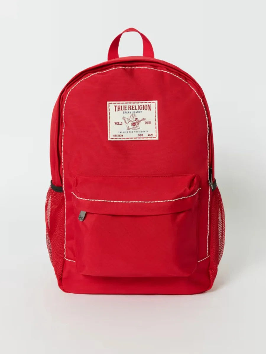 True Religion Bag Backpack Big T Logo Red