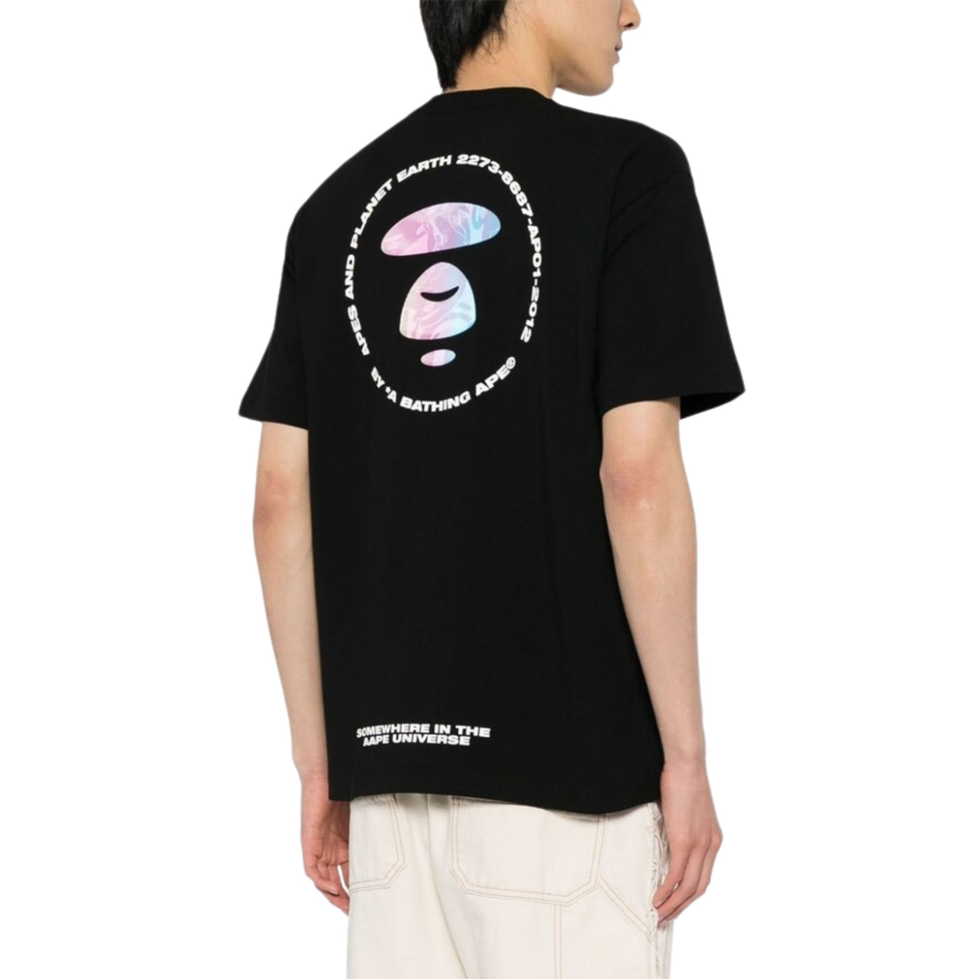Aape T-Shirt Moonface Logo Black