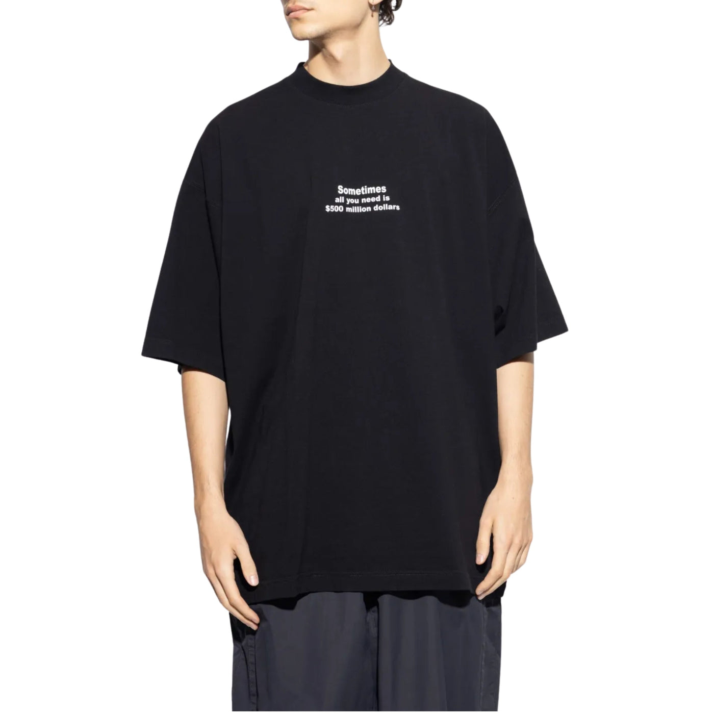 Vetements T-Shirt 500 Million Dollars Oversized Black