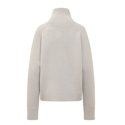 Ami Turtleneck De Coeur Logo Grey