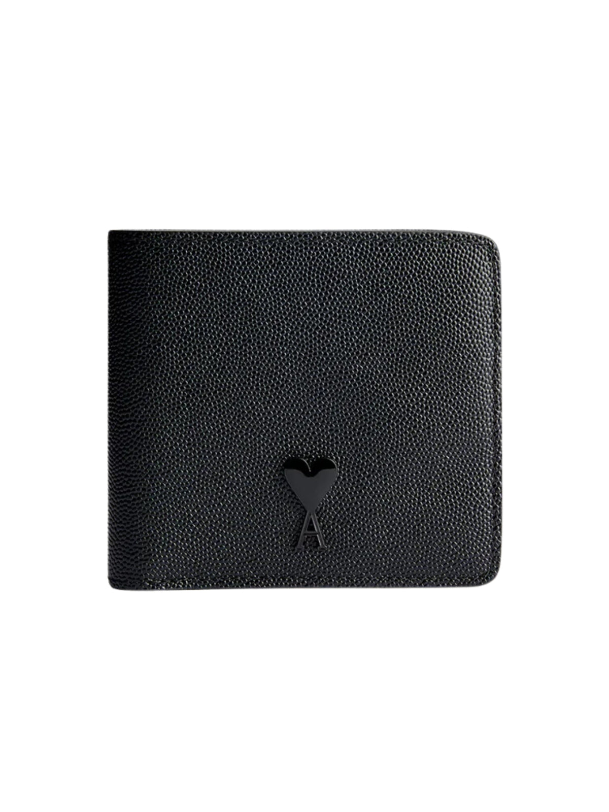 Ami Wallet Folded Logo Black