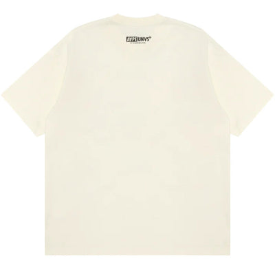 Aape T-Shirt Union Moonface Logo Ivory