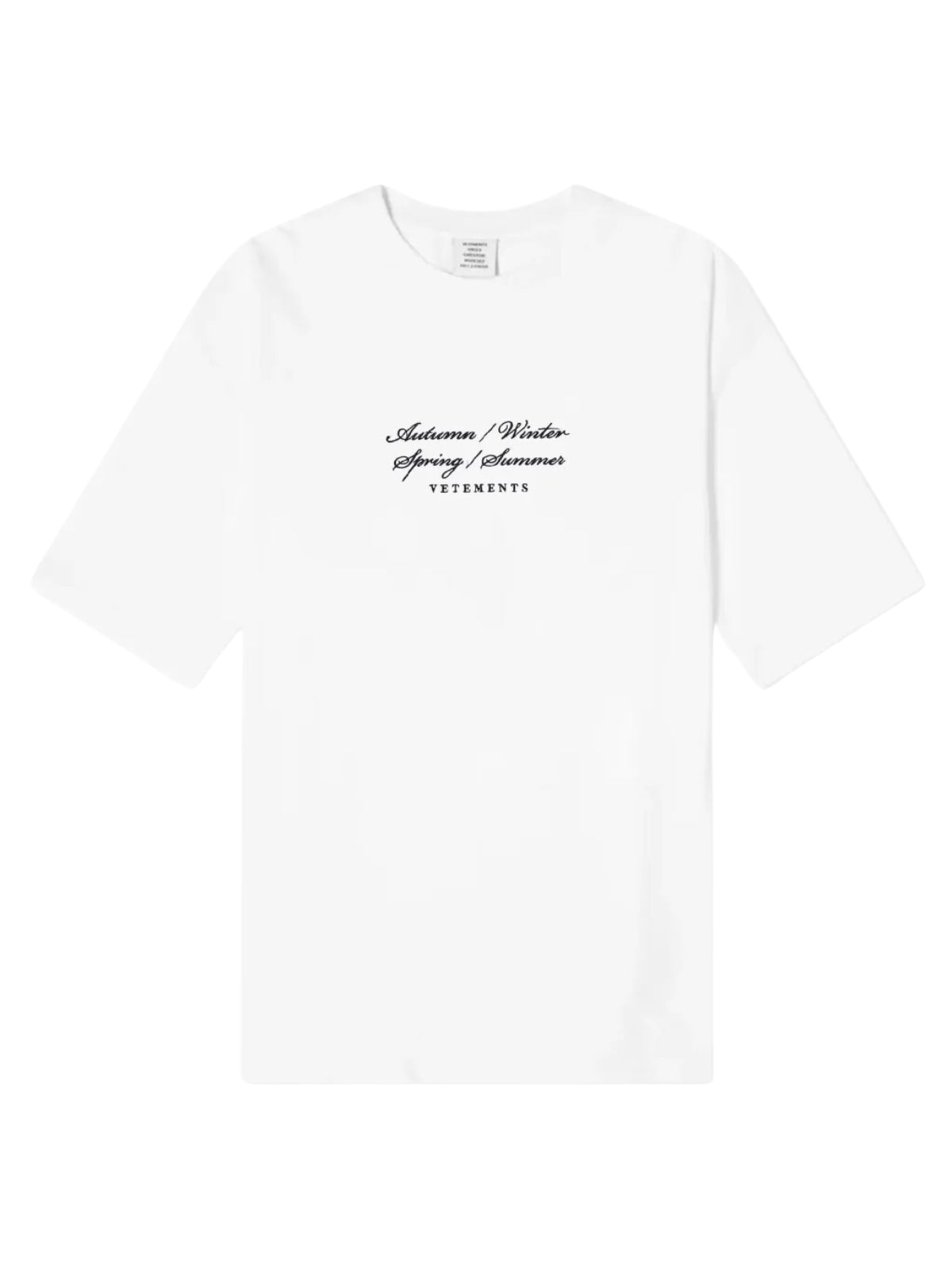 Vetements T-Shirt Seasons White