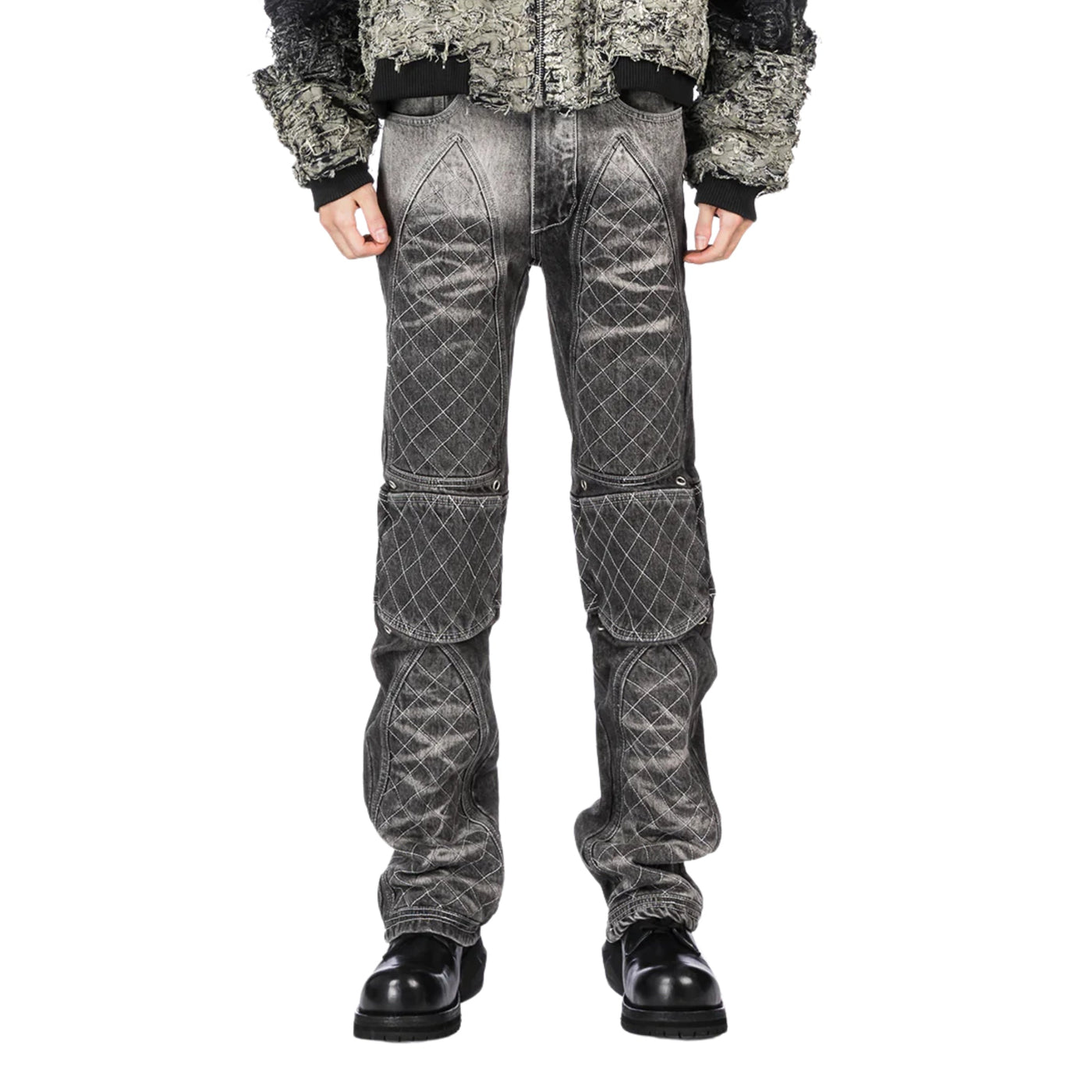 Who Decides War Jeans Wdw Moto Vintage Grey