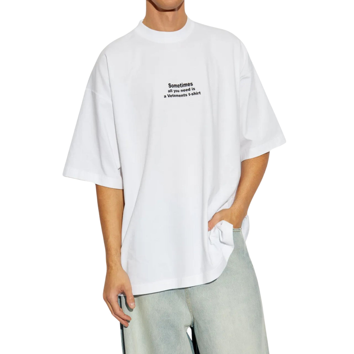 Vetements T-Shirt All You Need Oversized White