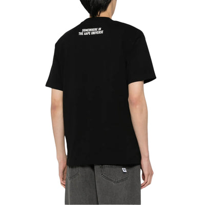 Aape T-Shirt Graphic Print Logo Black