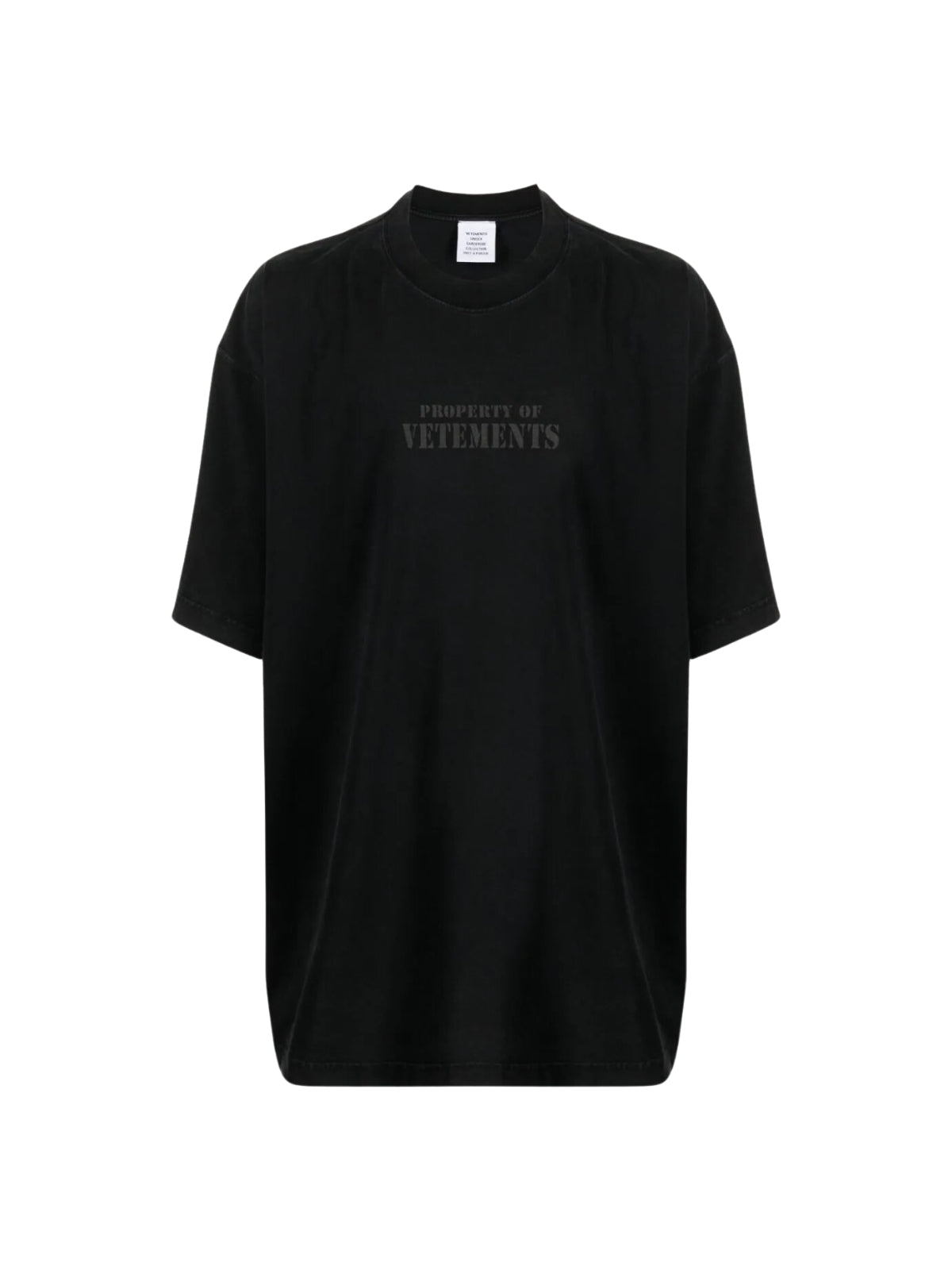 Vetements T-Shirt Property Black