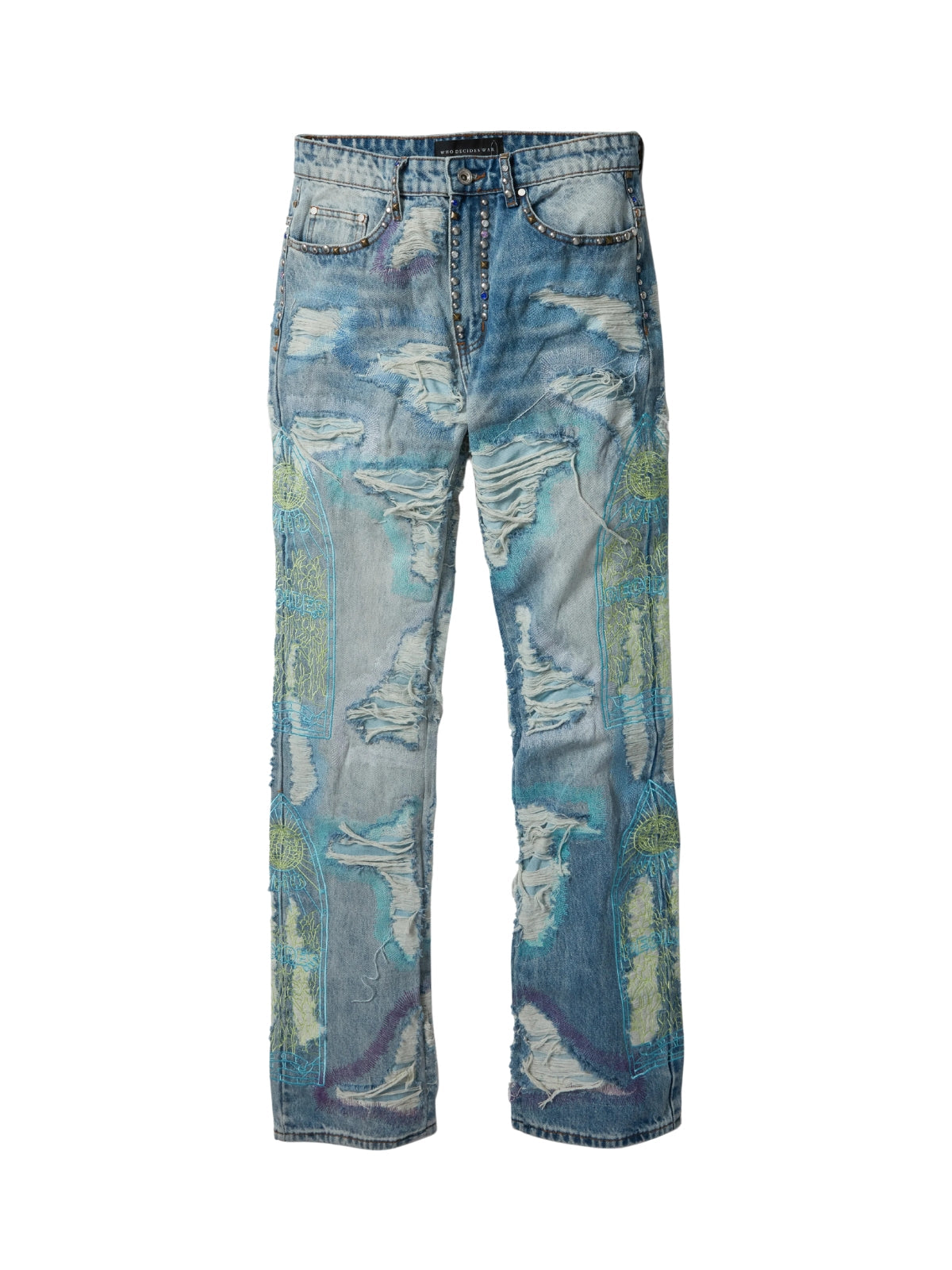 Who Decides War Jeans Stud Distressed Multi