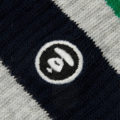 Aape Socks Logo Heather White