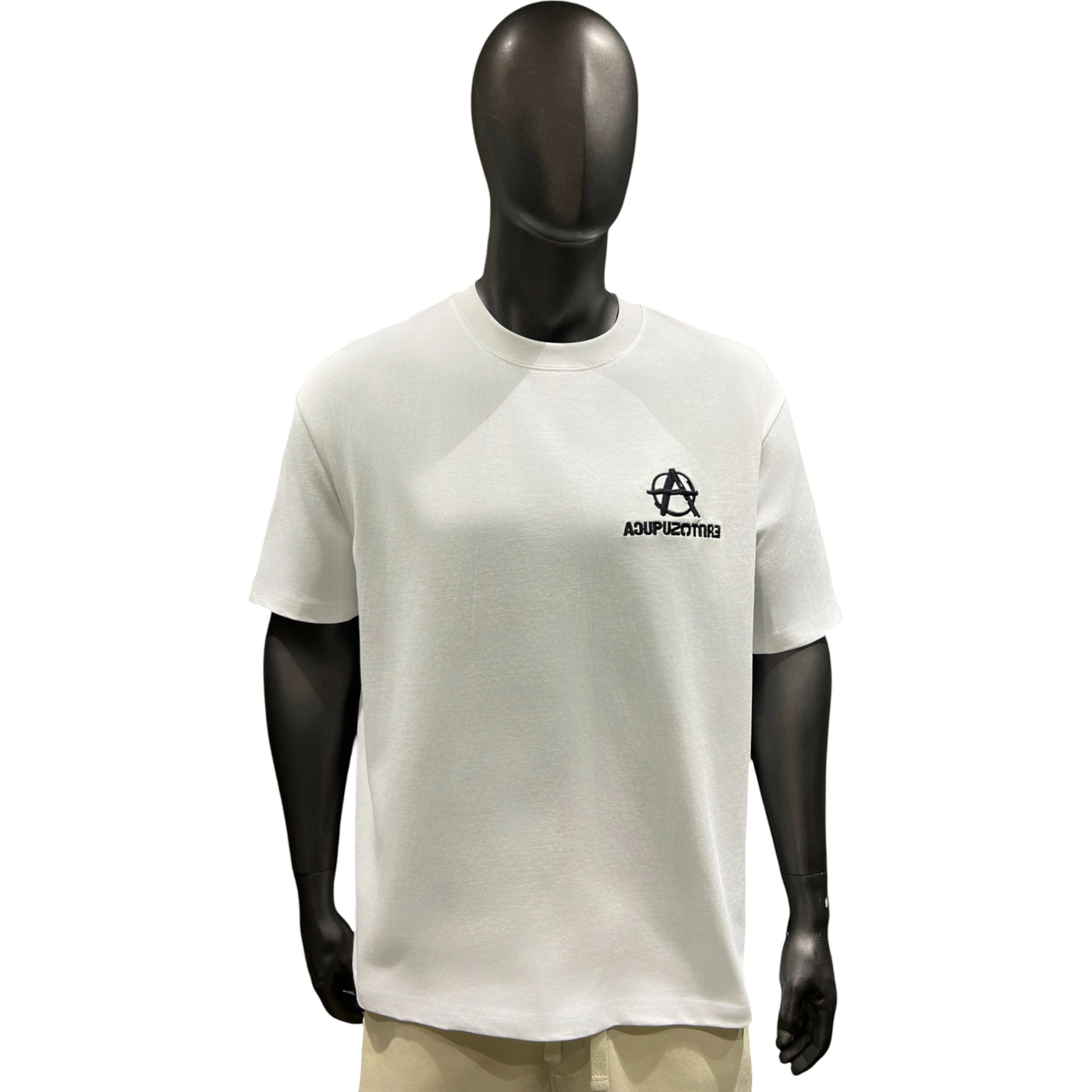 Acupuncture T-Shirt A Logo White-Black