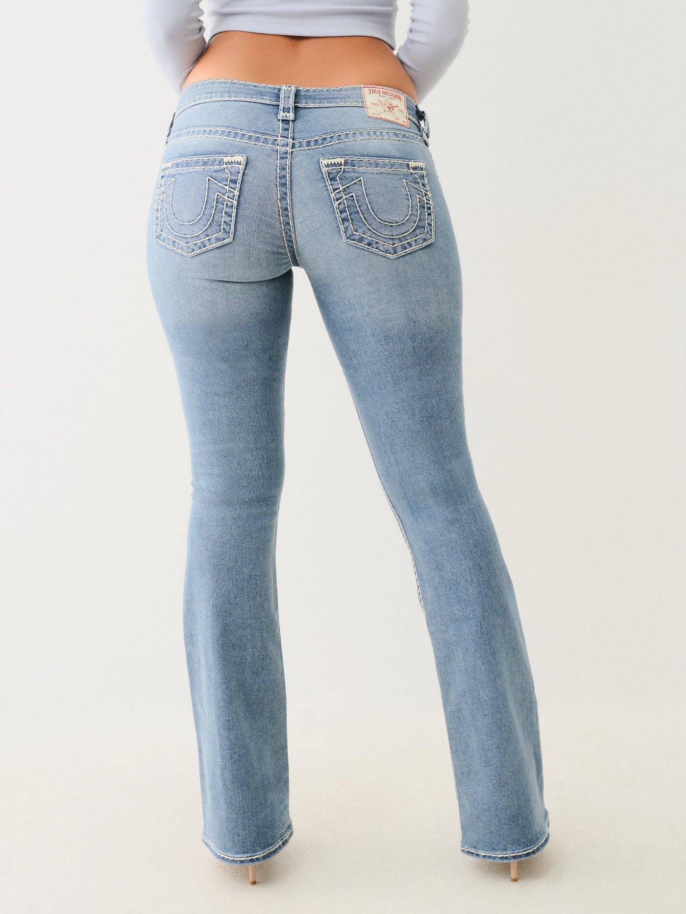 True Religion Crystal Becca Lr Boot Super T Medium Wash