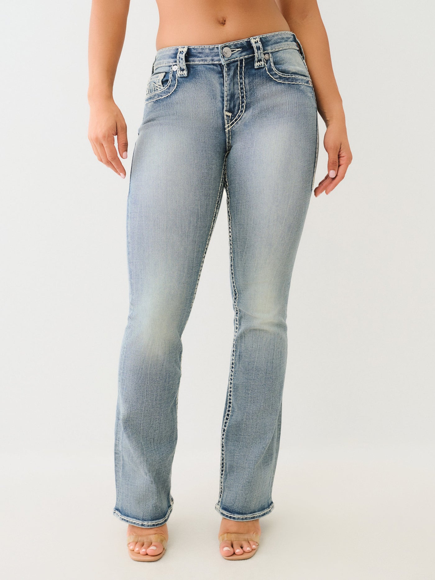 True Religion Becca Mid Rise Boot Cut Sup T Violet