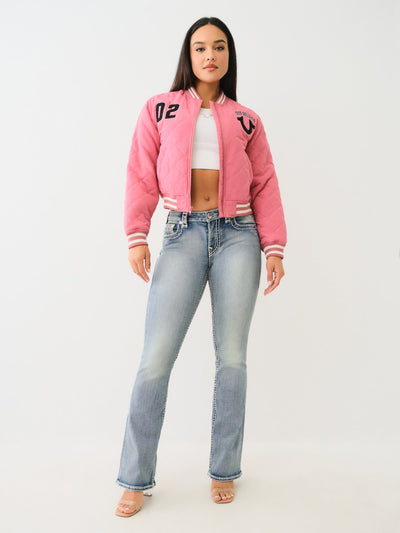 True Religion Becca Mid Rise Boot Cut Sup T Violet