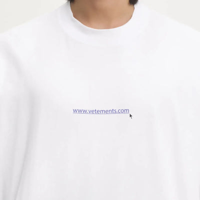 Vetements T-Shirt Website Oversized White