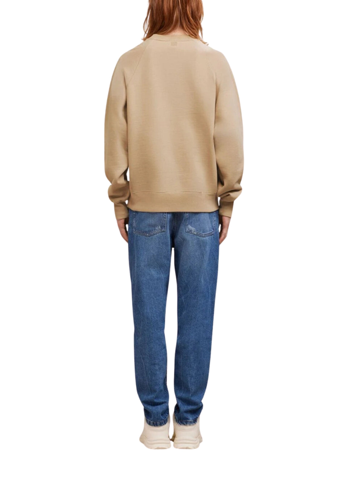 Ami Sweater Logo Beige