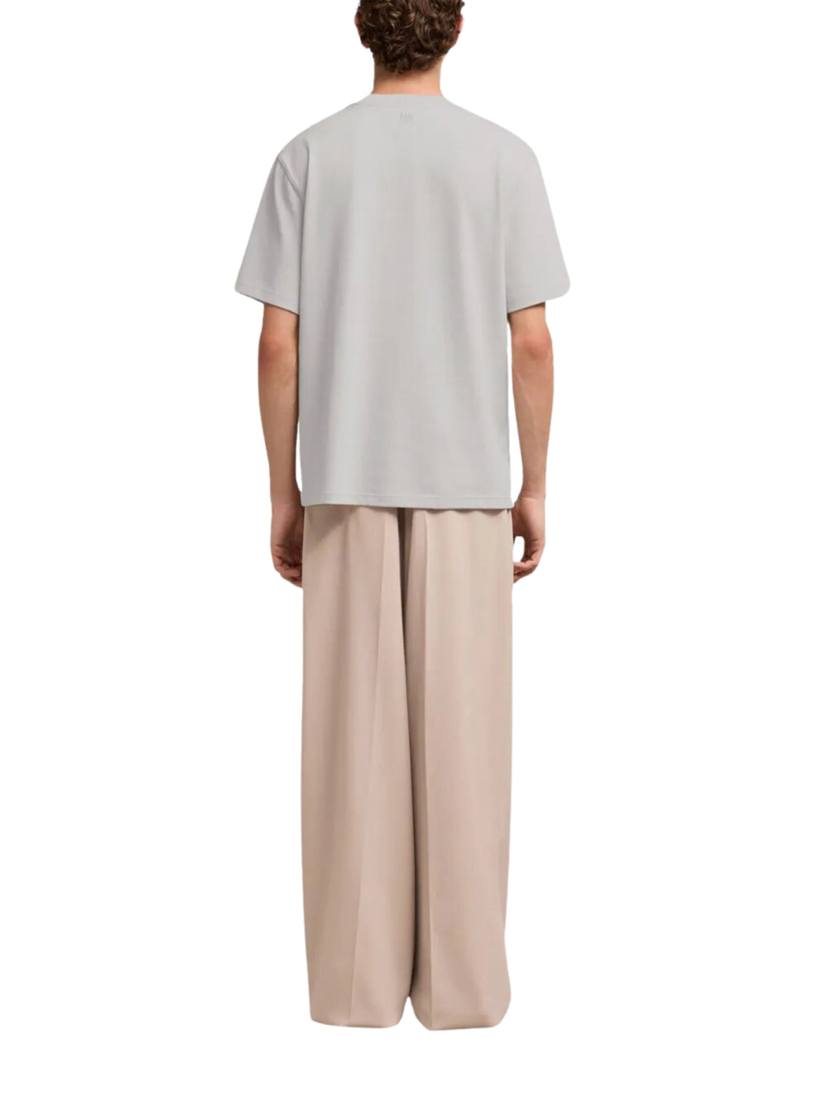 Ami T-Shirt Logo Chalk