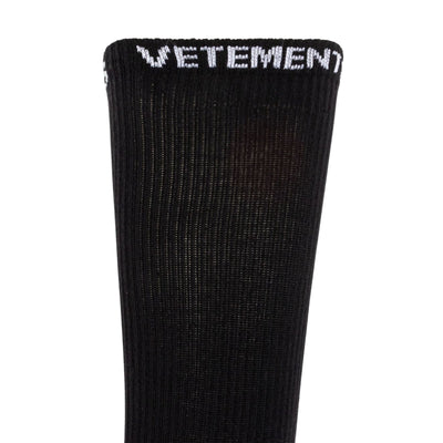 Vetements Socks Logo Black