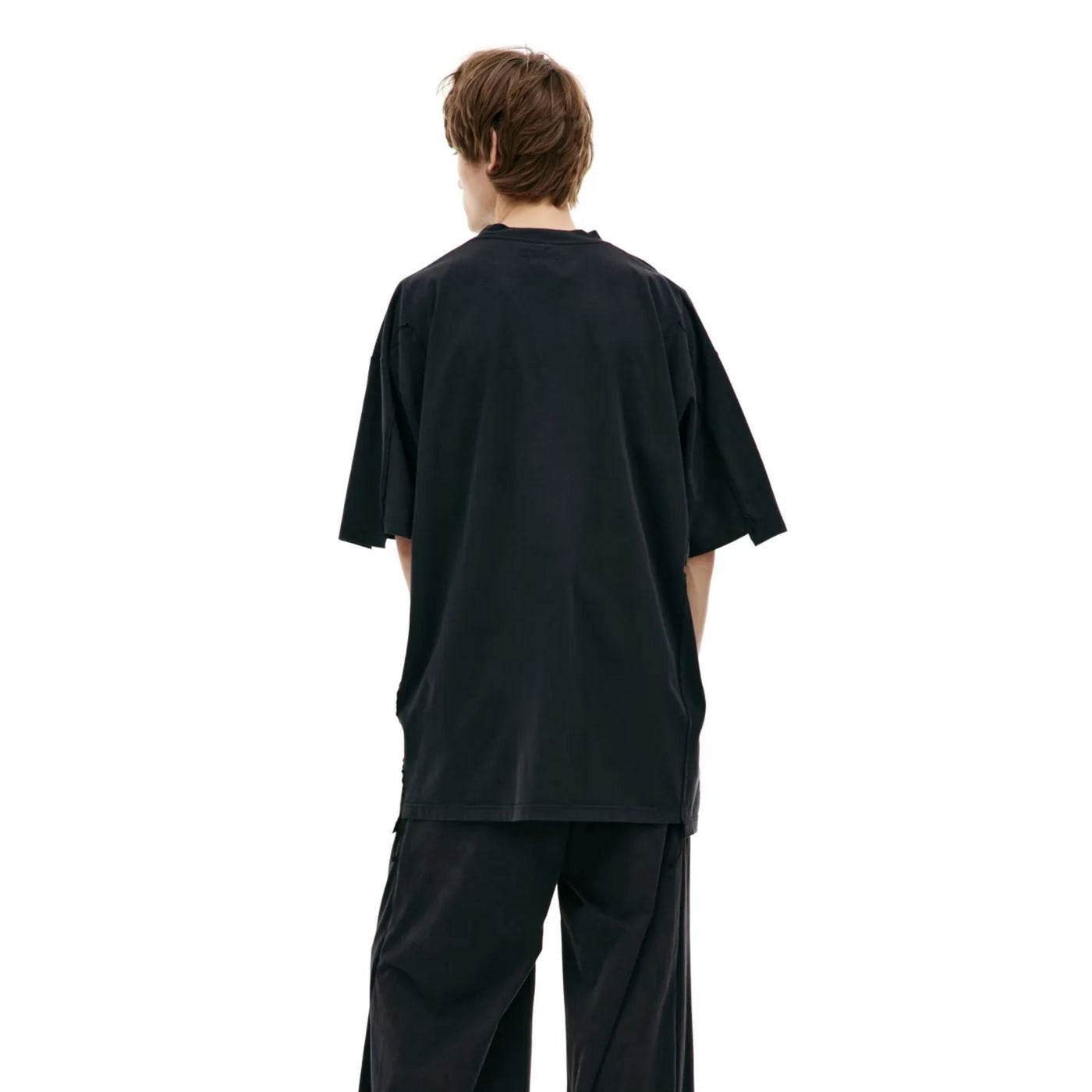 Vetements T-Shirt Merged Double Oversized Black