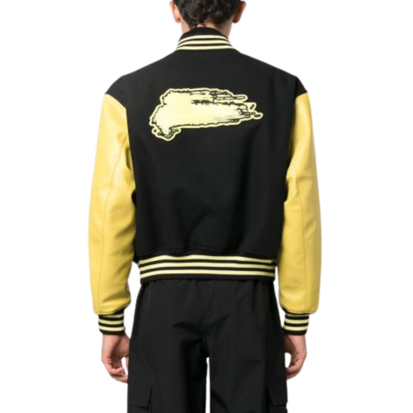 Y-3 Jacket Varsity Letterman Black-Yellow