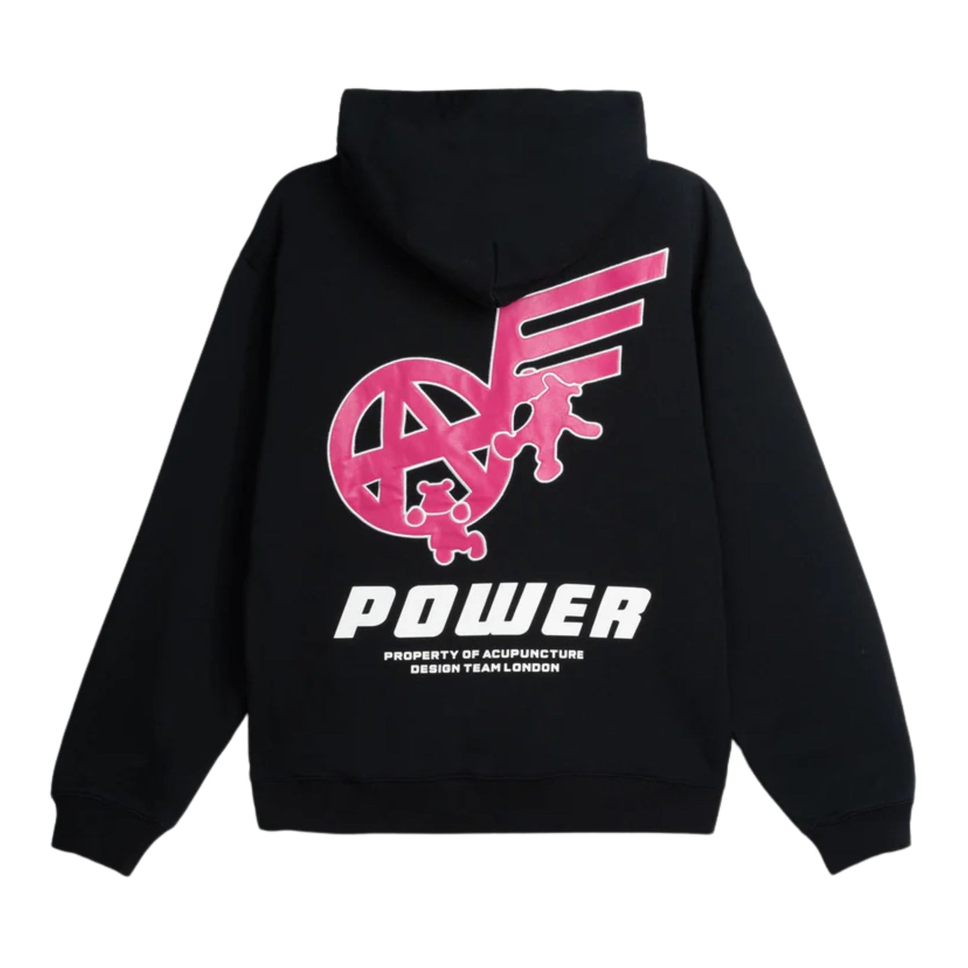 Acupuncture Hooded Sweater Black-Red