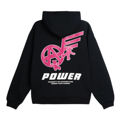 Acupuncture Hooded Sweater Black-Red